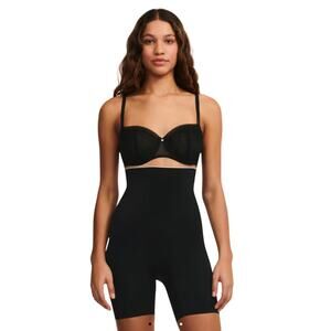 Chantelle Slim and Smooth Shapewear Mid Thigh Black Size XXL